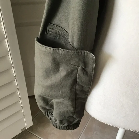 NEW Car Coat Jacket XL Fatigue Green Stretch Elastic Sleeves Supplies Union Bay - Picture 9 of 16